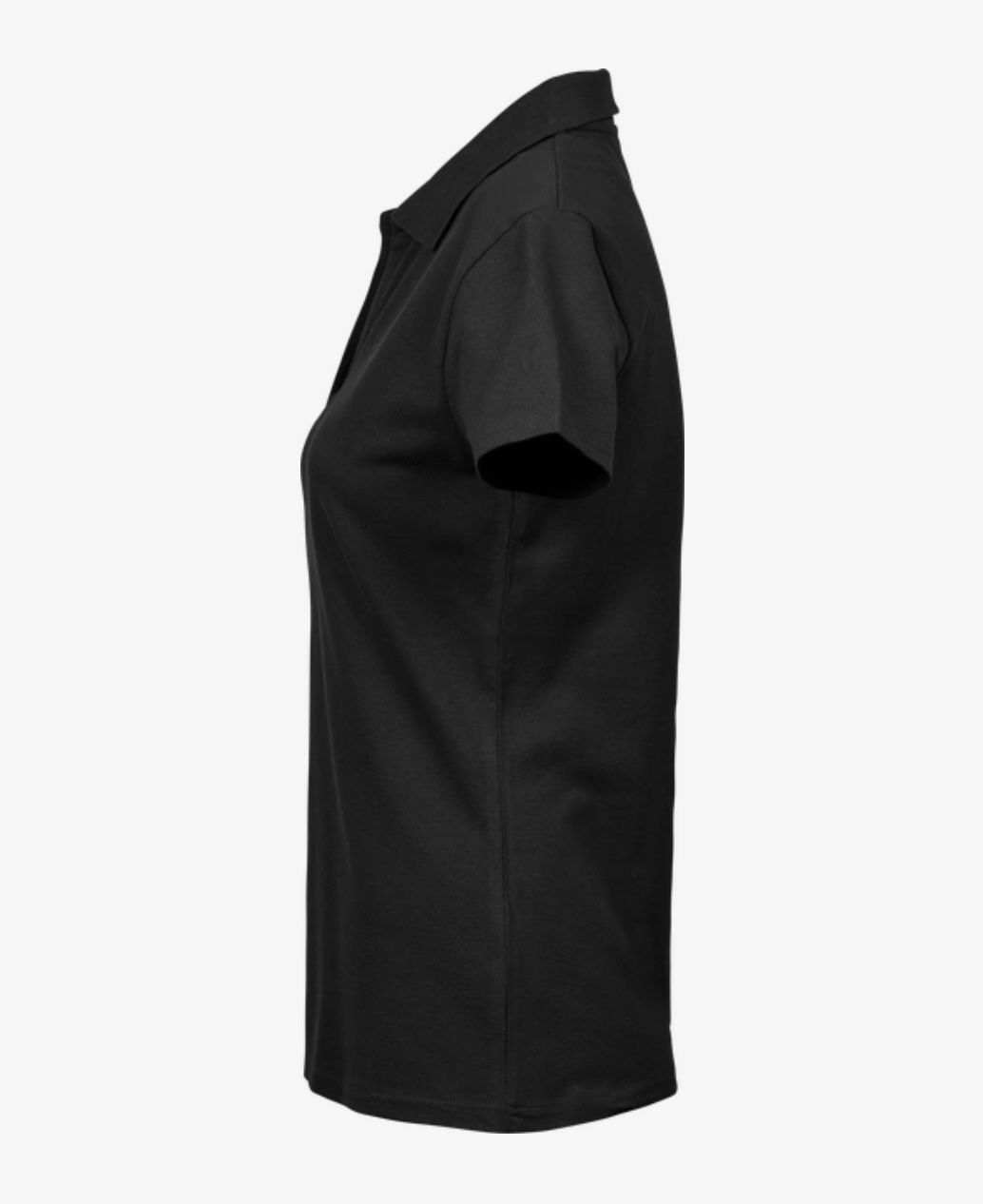 Women's Luxury Stretch Polo Black view 2