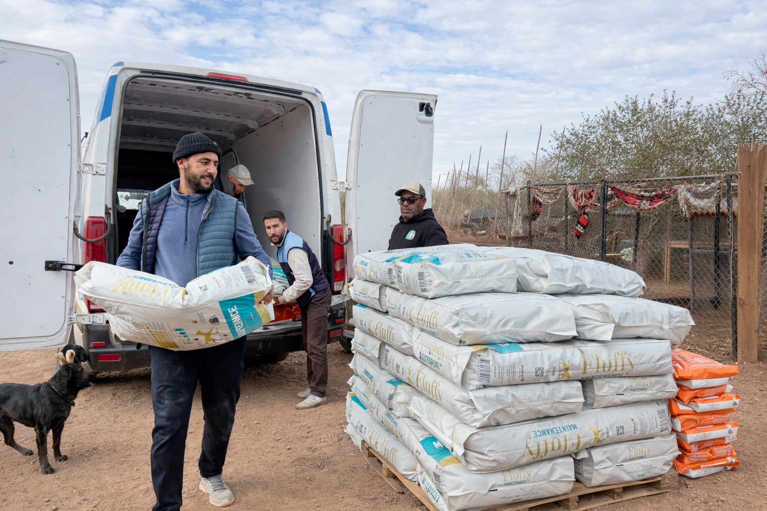 Croquettes livrées au sanctuaire
